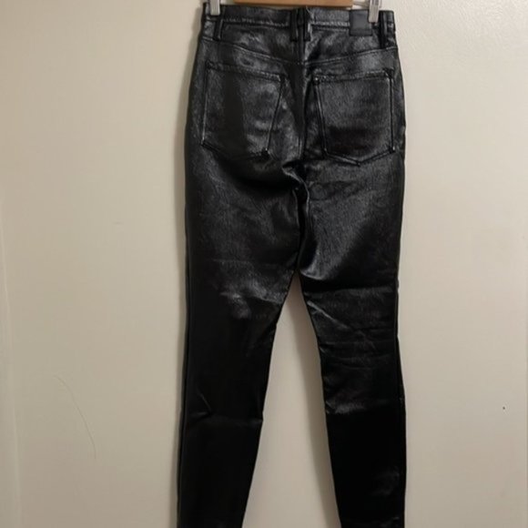Free People Black Shiny Pants - Picture 10 of 10